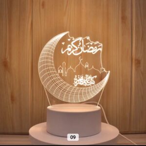 Veilleuse 3D — Croissant Ramadan