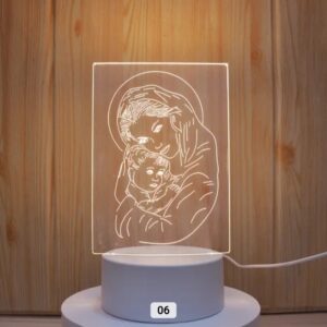 Veilleuse 3D — Vierge à l’Enfant